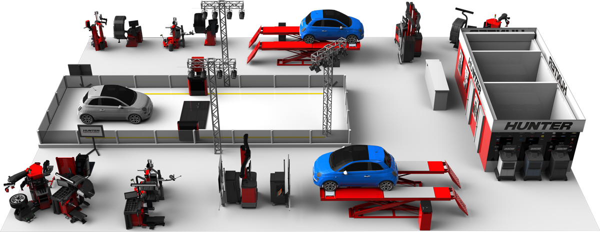 automechanika 2022 hunter engineering show booth